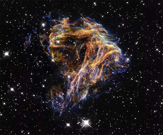 A supernova remnant believed to create stars