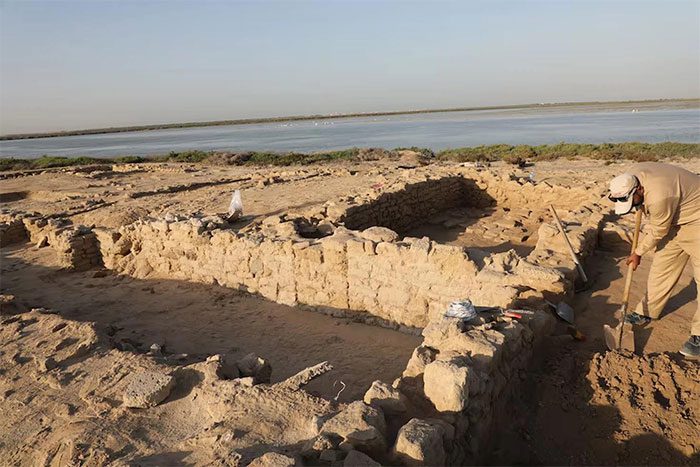 The ruins believed to be a part of the ancient city of Tu'am