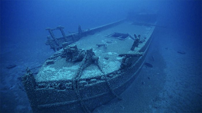 In 1895, the Africa sank in a snowstorm, disappearing with 11 crew members