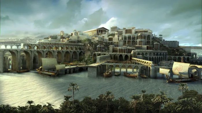 The legendary city of Atlantis