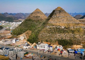 the mountain peaks shaped like pagodas in china raise numerous conspiracy theories 134869