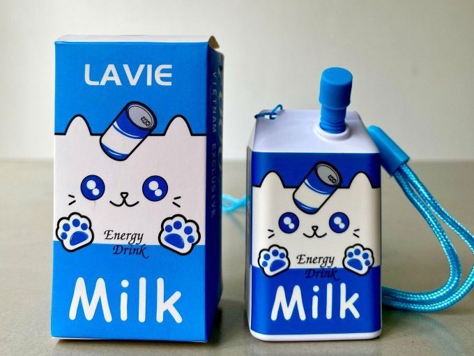  Electronic cigarettes disguised as milk boxes, targeting the youth. 