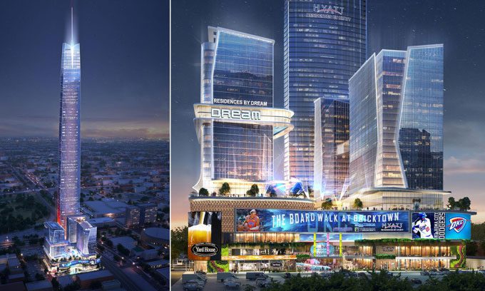 Design of the 581m tall Legends Tower in the U.S.