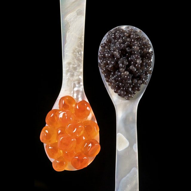 Salted sturgeon roe