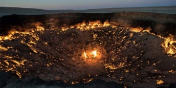 why cannot establish a burning 50 year old hellish ditch in turkmenistan 128218