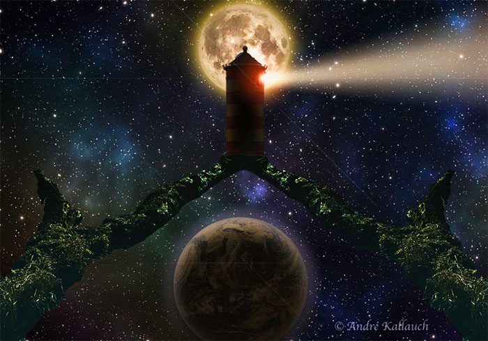 Concept of the LUNARSABER beacon
