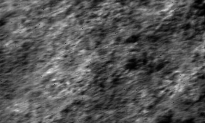 Image captured by the SLIM spacecraft after resuming operations.
