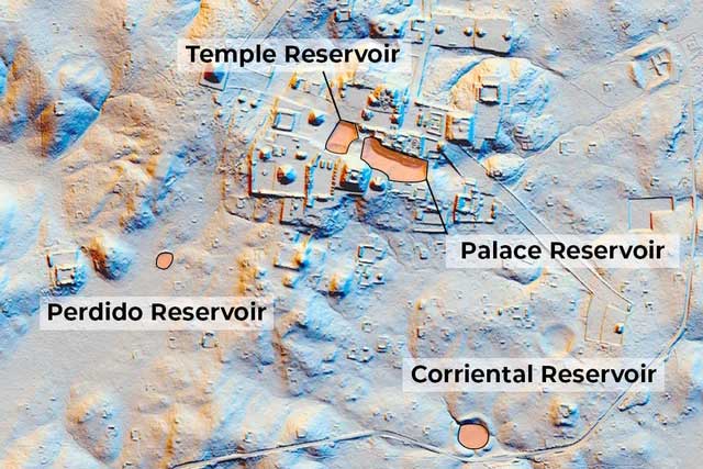 LiDAR map of the ancient Maya city of Tikal