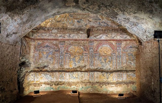 Large mosaic wall