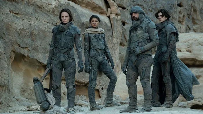 Stillsuits with advanced technology are essential gear for survival on Arrakis.