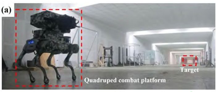 Robot dogs produced by China can achieve very high accuracy with machine gun equipment.