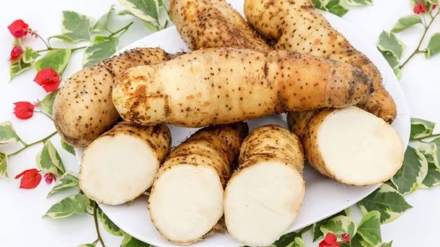 Taro root.