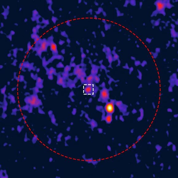 47 Tucanae star cluster and location of the strange radio signal
