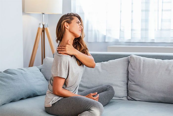 Rest for a few days after experiencing neck pain
