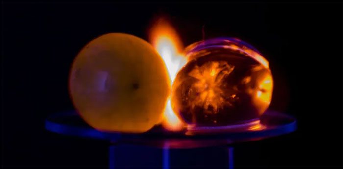 Grapes Creating Sparks in the Microwave