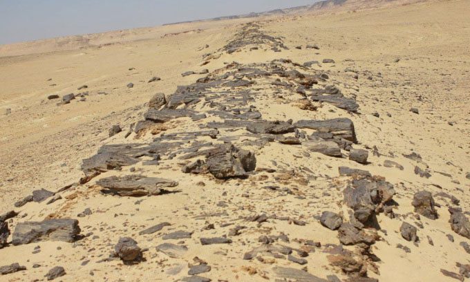 Quarry Road - Lake Moeris in Egypt.