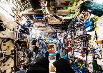 explore the weightlessness in the rare photo from destiny module iss 132457
