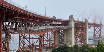 golden gate bridge in the us completed installation of suicide barrier 132001