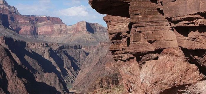 Hundred-million-year-old rocks in the Grand Canyon, Arizona (USA)