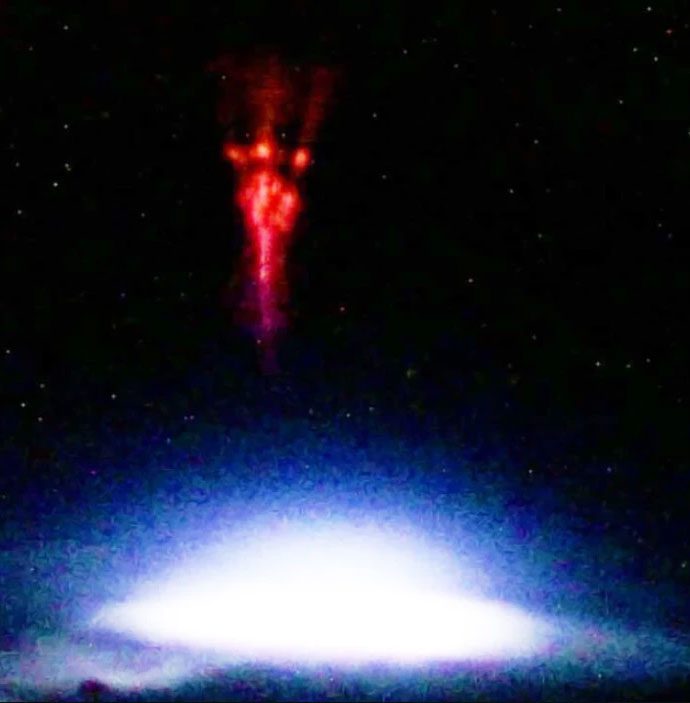Strange image captured by the astronaut on the International Space Station.