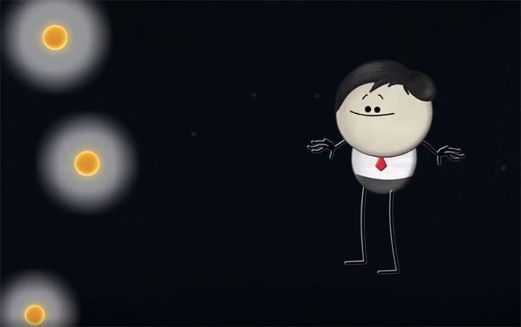 The dark and blackness of space is due to our universe expanding.