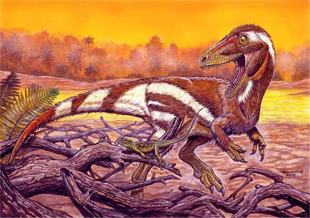 Reconstructed image of a Theropod dinosaur.