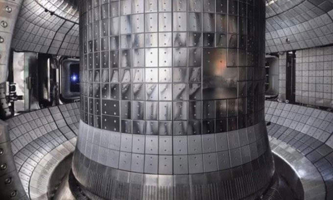 Core of the KSTAR reactor in South Korea.
