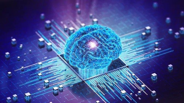 Small 3D model of the brain.