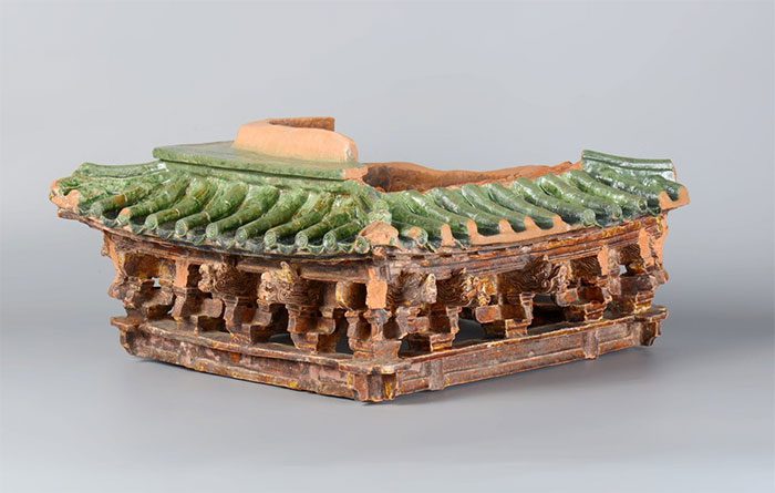 Structural Components Covered in Dark Golden Glaze.