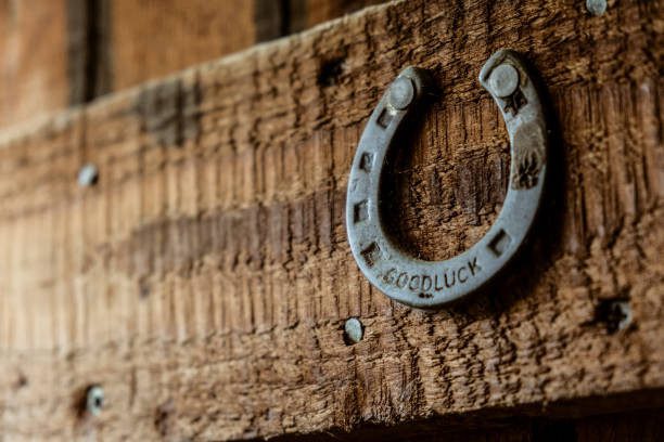 Horseshoes are seen as lucky.
