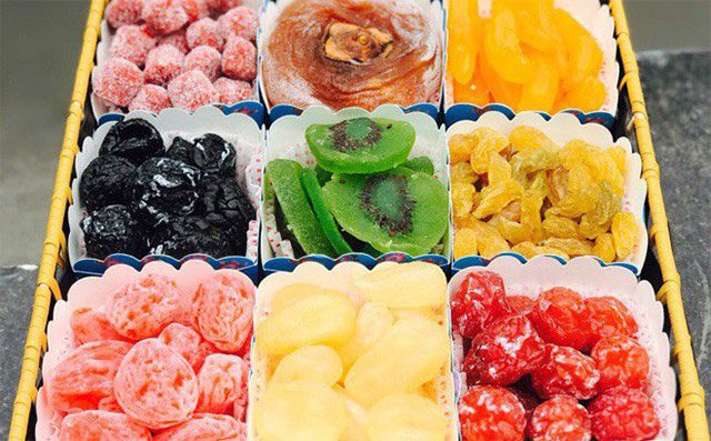 Tết preserves often contain a lot of sugar, so they should be stored in a dry, cool place
