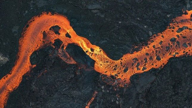 Iceland's volcanic activity is generally quite weak.