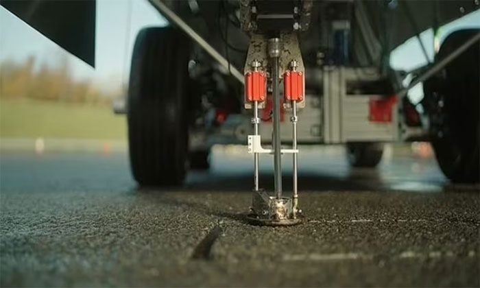 This robot is currently the only automated road repair vehicle in the world.