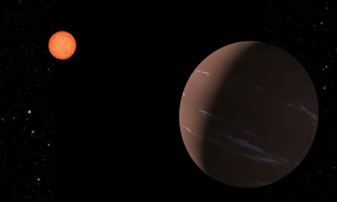 Super-Earth TOI-715b orbits a red dwarf star.