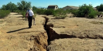the earth is sinking in many places caused by human activities and is facing consequences 131886