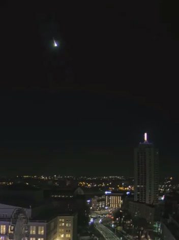 Asteroid descends in eastern Germany on January 21.
