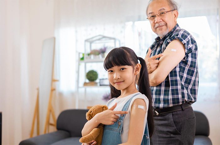Influenza vaccination helps individuals and families enjoy the holiday season with peace of mind.