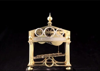 timepiece measuring time with lanterns of the 19th century 133371