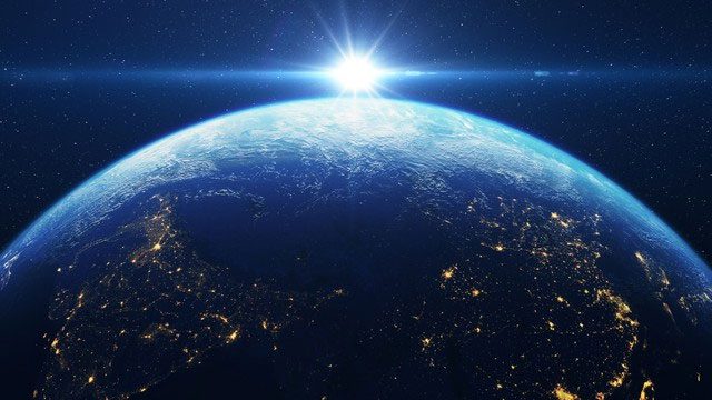 Due to tidal forces, Earth is gradually pushed outward as it orbits the Sun.