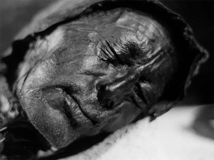 Tollund Man is extremely well-preserved thanks to the environmental conditions of the bog.