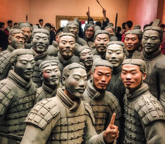 AI has reconstructed their true faces based on the statues of the Terracotta Army