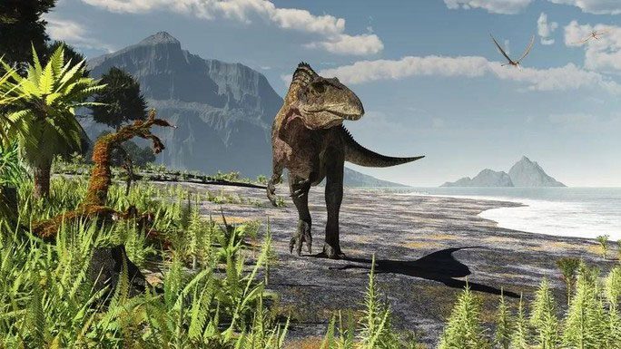 "Portrait" of Acrocanthosaurus