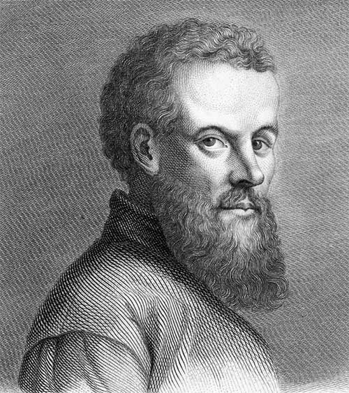 Portrait of Andreas Vesalius.