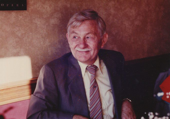 Photo of John B. Calhoun, who conducted the Universe 25 experiment on mice, in 1986.