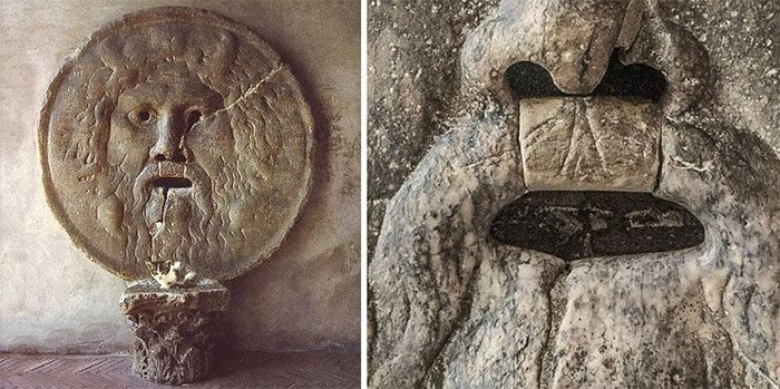 According to legend, lying tourists who put their hand in the mouth of the relief will have their fingers bitten off.