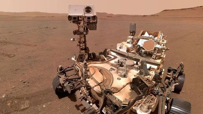 A selfie taken by NASA's Perseverance Rover on Mars.