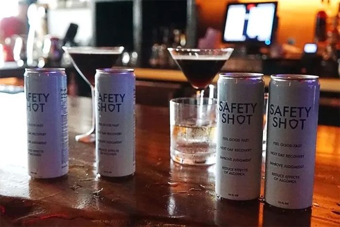 Safety Shot can help reduce blood alcohol content by half within 30 minutes.