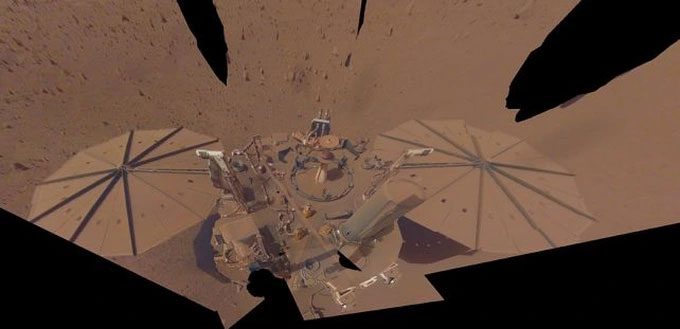 A photo taken by InSight itself in April 2022.