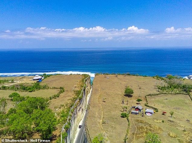 The road making access to Pandawa Beach easier and faster.