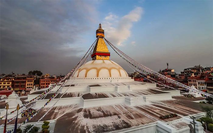 Boudhanath Stupa resembles a mandala.